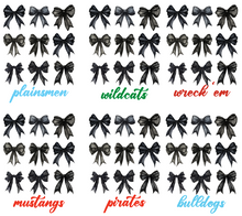 CUSTOM Mascot- Black or White Bows